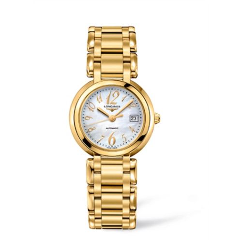 Longines PrimaLuna Automatic 30 Yellow Gold Funky MOP L8.113.6.83.6