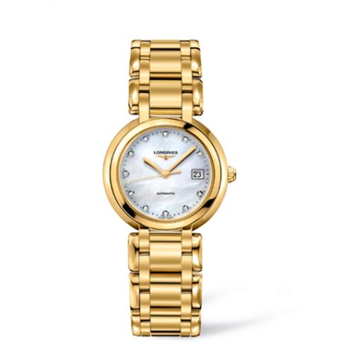 Longines PrimaLuna Automatic 30 Yellow Gold MOP L8.113.6.87.6