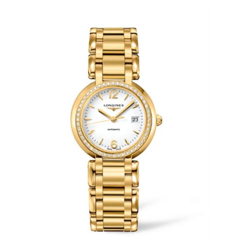 Longines PrimaLuna Automatic 30 Yellow Gold Diamonds Arabic L8.113.7.16.6