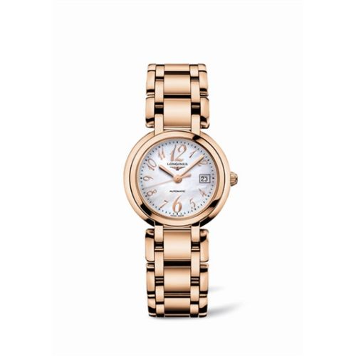 Longines PrimaLuna Automatic 30 Pink Gold Funky MOP L8.113.8.83.6