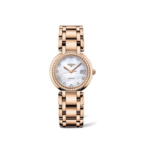 Longines PrimaLuna Automatic 30 Pink Gold Diamond MOP L8.113.9.87.6