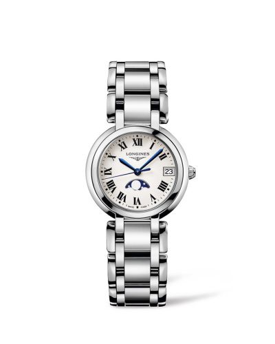 Longines PrimaLuna 30.5 Quartz Moonphase Stainless Steel / Silver - Roman / Bracelet L8.115.4.71.6