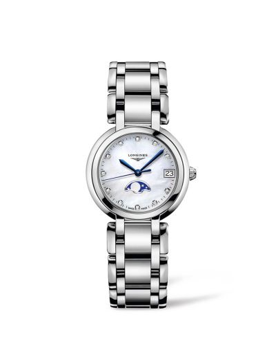 Longines PrimaLuna 30.5 Quartz Moonphase Stainless Steel / MOP / Bracelet L8.115.4.87.6
