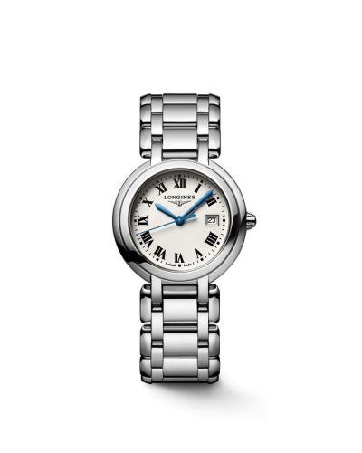 Longines PrimaLuna Quartz 30 Stainless Steel / Silver - Roman / Bracelet L8.122.4.71.6