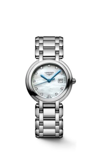 Longines PrimaLuna Quartz 30 Stainless Steel / MOP / Bracelet L8.122.4.87.6