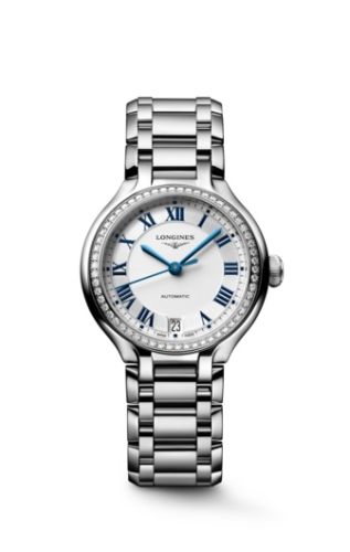 Longines PrimaLuna 34 Automatic Stainless Steel - Diamond / Silver / Bracelet L8.124.0.71.6