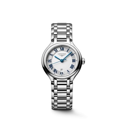 Longines PrimaLuna 30 Stainless Steel / Silver - Roman / Bracelet L8.142.4.71.6