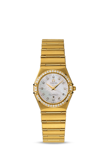 Omega Constellation Quartz 25.5 '95 Yellow Gold / Diamond / MOP 1177.75.00