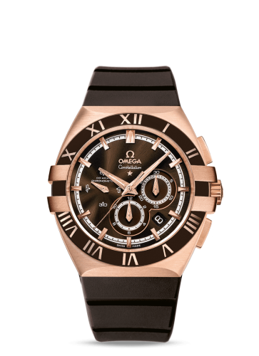 Omega Constellation Co-Axial 41 Chronograph Double Eagle Red Gold / Brown / Rubber 121.62.41.50.13.001
