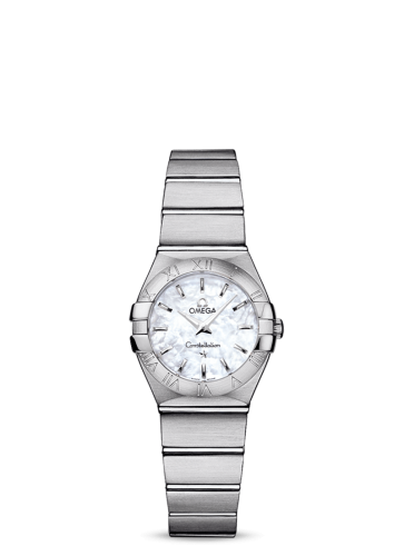 Omega Constellation Quartz 24 Brushed Stainless Steel / MOP 123.10.24.60.05.001