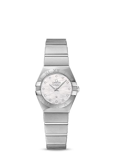 Omega Constellation Quartz 24 Brushed Stainless Steel / Wavy MOP 123.10.24.60.55.003