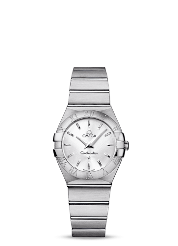 Omega Constellation Quartz 27 Brushed Stainless Steel / Silver 123.10.27.60.02.001
