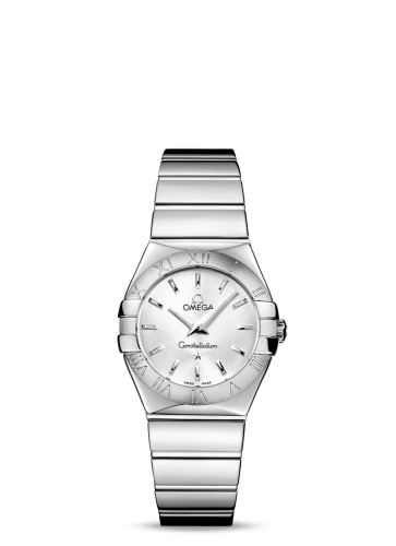 Omega Constellation Quartz 27 Polished Stainless Steel / Silver 123.10.27.60.02.002