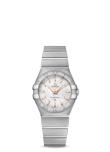 Omega Constellation Quartz 27 Polished Stainless Steel / Silver Silk 123.10.27.60.02.004