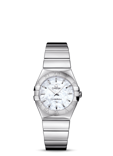 Omega Constellation Quartz 27 Polished Stainless Steel / MOP 123.10.27.60.05.002