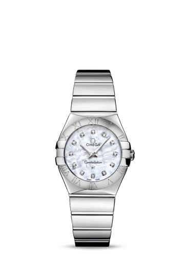 Omega Constellation Quartz 27 Polished Stainless Steel / MOP 123.10.27.60.55.002