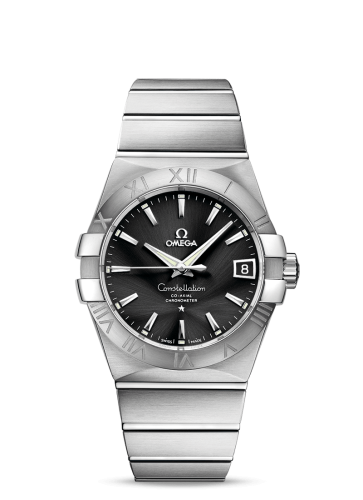 Omega Constellation Co-Axial 38 Stainless Steel / Black 123.10.38.21.01.001