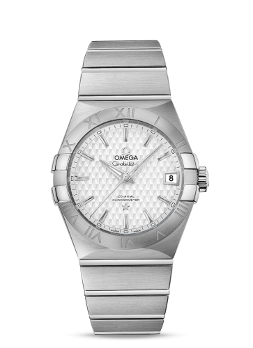 Omega Constellation Co-Axial 38 Stainless Steel / Silver Lozenge 123.10.38.21.02.003