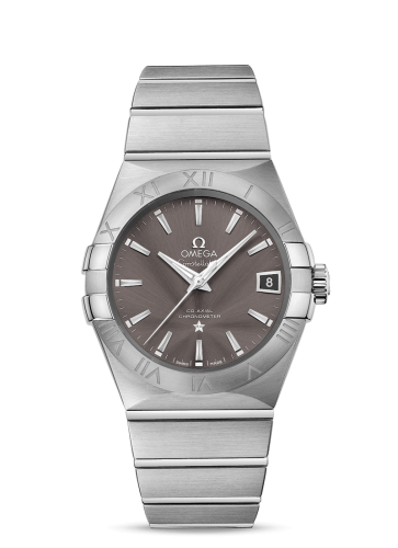 Omega Constellation Co-Axial 38 Stainless Steel / Grey 123.10.38.21.06.001