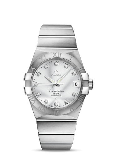 Omega Constellation Co-Axial 38 Stainless Steel / Silver 123.10.38.21.52.001