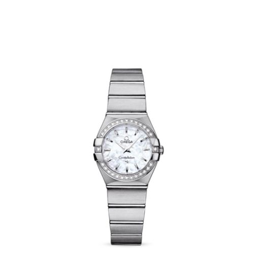 Omega Constellation Quartz 24 Brushed Stainless Steel / Diamond / MOP 123.15.24.60.05.001