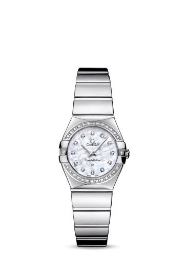 Omega Constellation Quartz 24 Polished Stainless Steel / Diamond / MOP 123.15.24.60.55.003