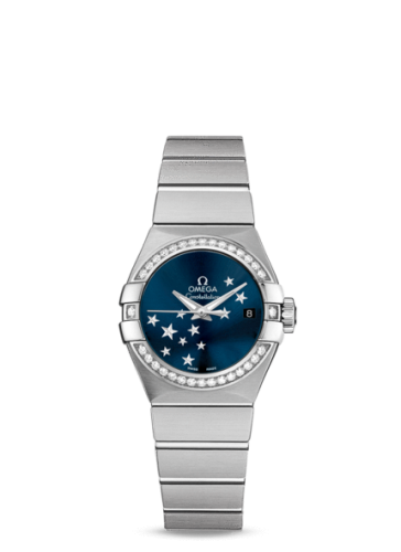 Omega Constellation Co-Axial 27 Brushed Stainless Steel / Diamond / Orbis 123.15.27.20.03.001