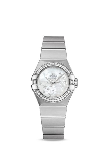 Omega Constellation Co-Axial 27 Brushed Stainless Steel / Diamond / MOP Stars 123.15.27.20.05.001