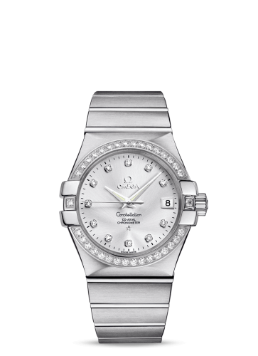 Omega Constellation Co-Axial 35 Stainless Steel / Diamond / Silver 123.15.35.20.52.001