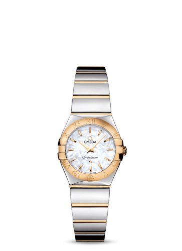 Omega Constellation Quartz 24 Polished Stainless Steel / Yellow Gold / MOP 123.20.24.60.05.004