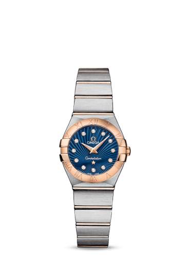 Omega Constellation Quartz 24 Brushed Stainless Steel / Red Gold / Blue Supernova 123.20.24.60.53.001