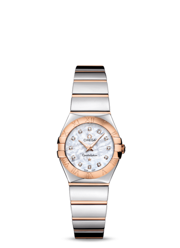 Omega Constellation Quartz 24 Polished Stainless Steel / Red Gold / MOP 123.20.24.60.55.003