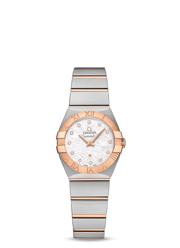 Omega Constellation Quartz 24 Stainless Steel / Red Gold / Wavy MOP 123.20.24.60.55.007