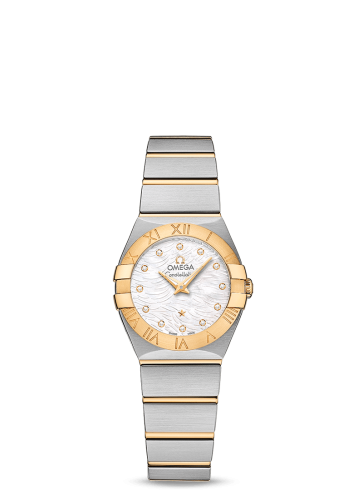 Omega Constellation Quartz 24 Stainless Steel / Yellow Gold / MOP 123.20.24.60.55.008