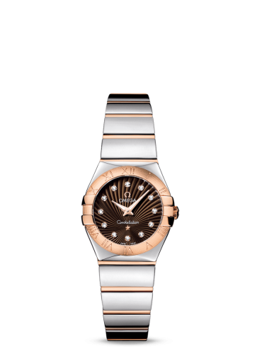Omega Constellation Quartz 24 Polished Stainless Steel / Red Gold / Brown Supernova 123.20.24.60.63.002