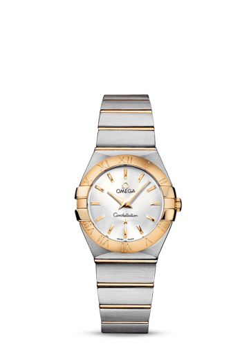 Omega Constellation Quartz 27 Brushed Stainless Steel / Yellow Gold / Silver 123.20.27.60.02.002