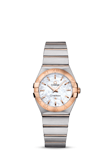 Omega Constellation Quartz 27 Brushed Stainless Steel / Red Gold / MOP 123.20.27.60.05.001