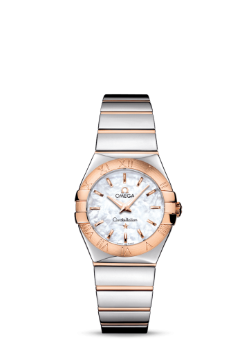 Omega Constellation Quartz 27 Polished Stainless Steel / Red Gold / MOP 123.20.27.60.05.003