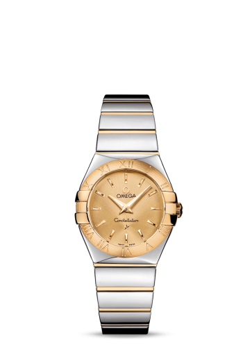 Omega Constellation Quartz 27 Polished Stainless Steel / Yellow Gold / Champagne 123.20.27.60.08.002