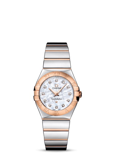 Omega Constellation Quartz 27 Polished Stainless Steel / Red Gold / MOP 123.20.27.60.55.003