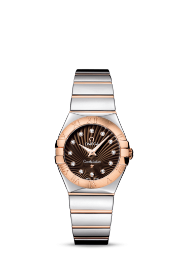 Omega Constellation Quartz 27 Polished Stainless Steel / Red Gold / Brown Supernova 123.20.27.60.63.002