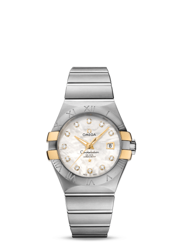 Omega Constellation Co-Axial 31 Stainless Steel / Yellow Gold Claws / MOP 123.20.31.20.55.004