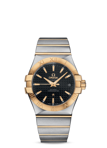 Omega Constellation Co-Axial 35 Stainless Steel / Yellow Gold / Black 123.20.35.20.01.002