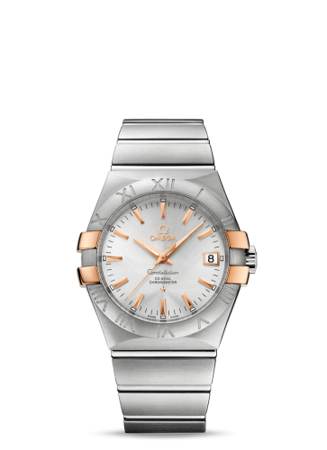 Omega Constellation Co-Axial 35 Stainless Steel / Red Gold Claws / Silver 123.20.35.20.02.003