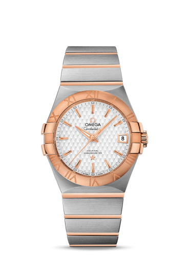 Omega Constellation Co-Axial 35 Stainless Steel / Red Gold / Lozenge Silver 123.20.35.20.02.005