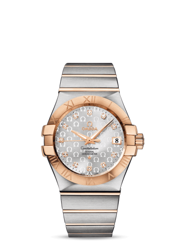 Constellation Co-Axial 35 Stainless Steel / Red Gold / Silver Omega 123.20.35.20.52.003