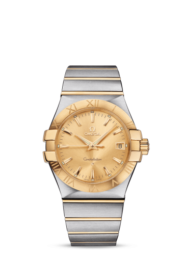 Omega Constellation Quartz 35 Stainless Steel / Yellow Gold / Champagne 123.20.35.60.08.001