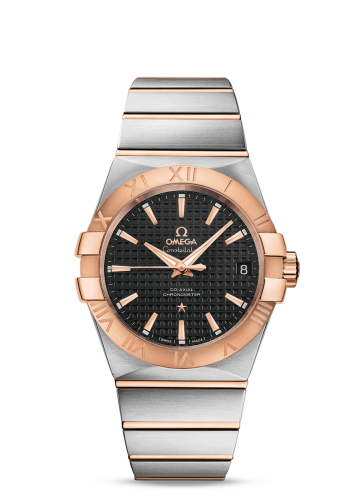 Omega Constellation Co-Axial 38 Stainless Steel / Red Gold / Black 123.20.38.21.01.001