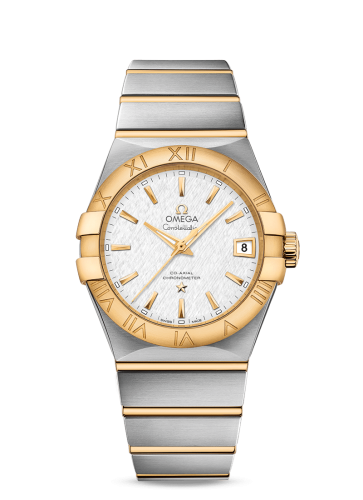Omega Constellation Co-Axial 38 Stainless Steel / Yellow Gold / Silver Slik 123.20.38.21.02.006