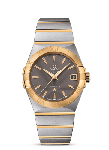 Omega Constellation Co-Axial 38 Stainless Steel / Yellow Gold / Grey 123.20.38.21.06.001